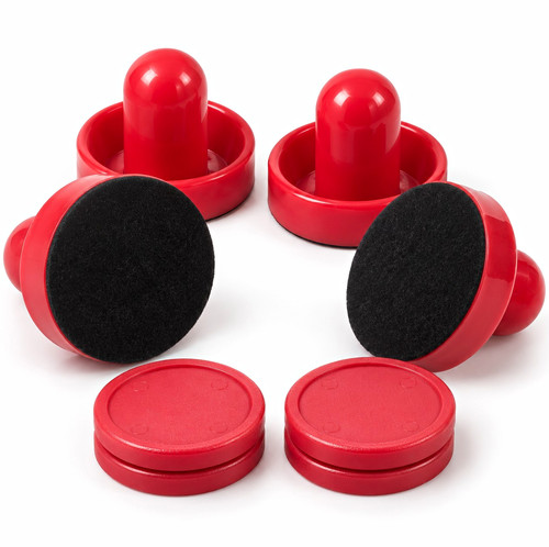 Red air hockey - red,